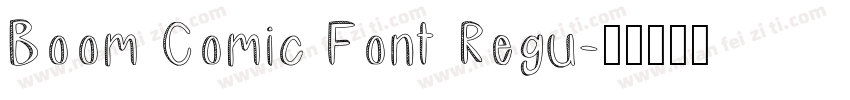Boom Comic Font Regu字体转换